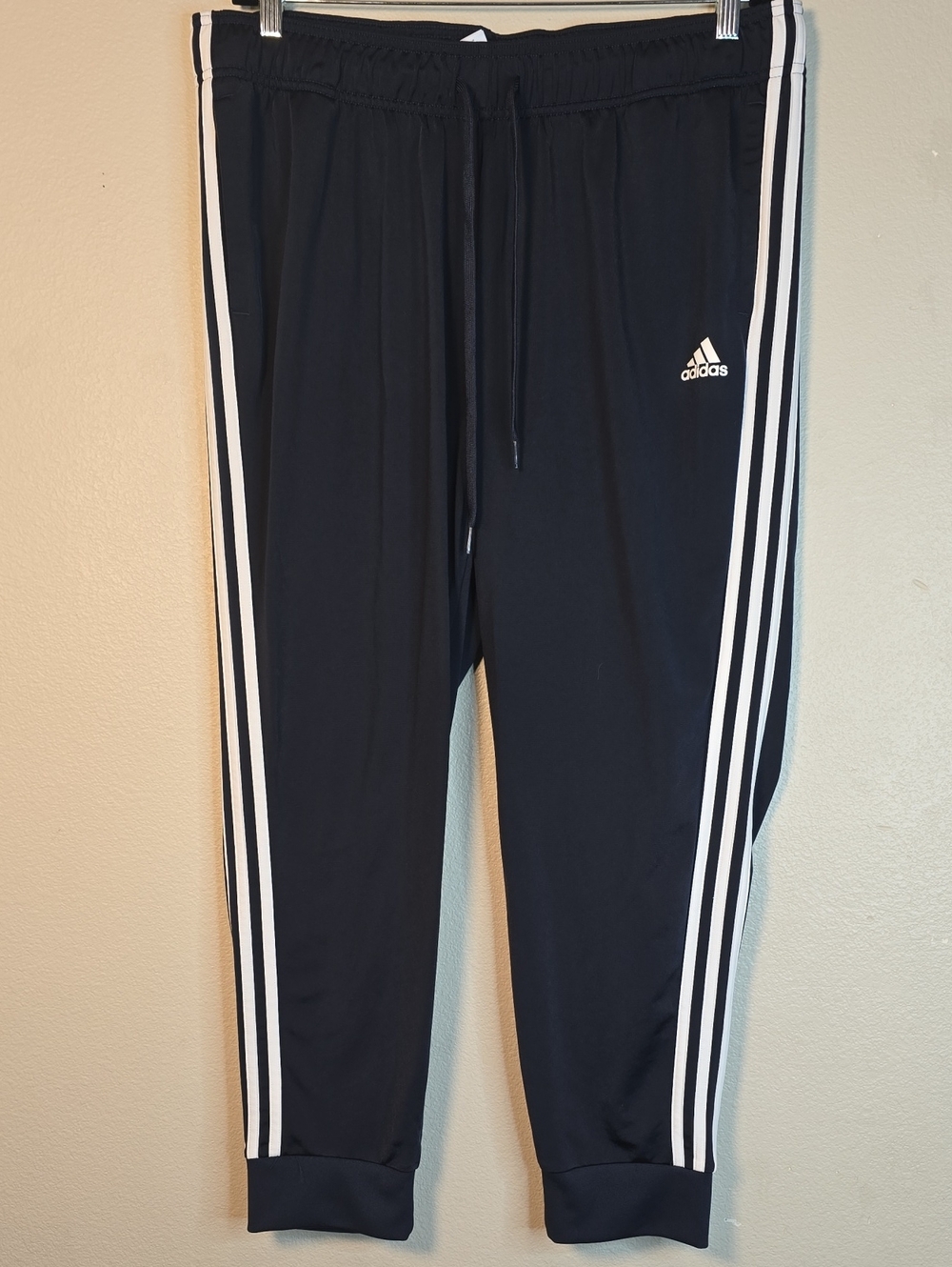 Adidas Primegreen Blue  Track Pants with White Stripes Size 2X